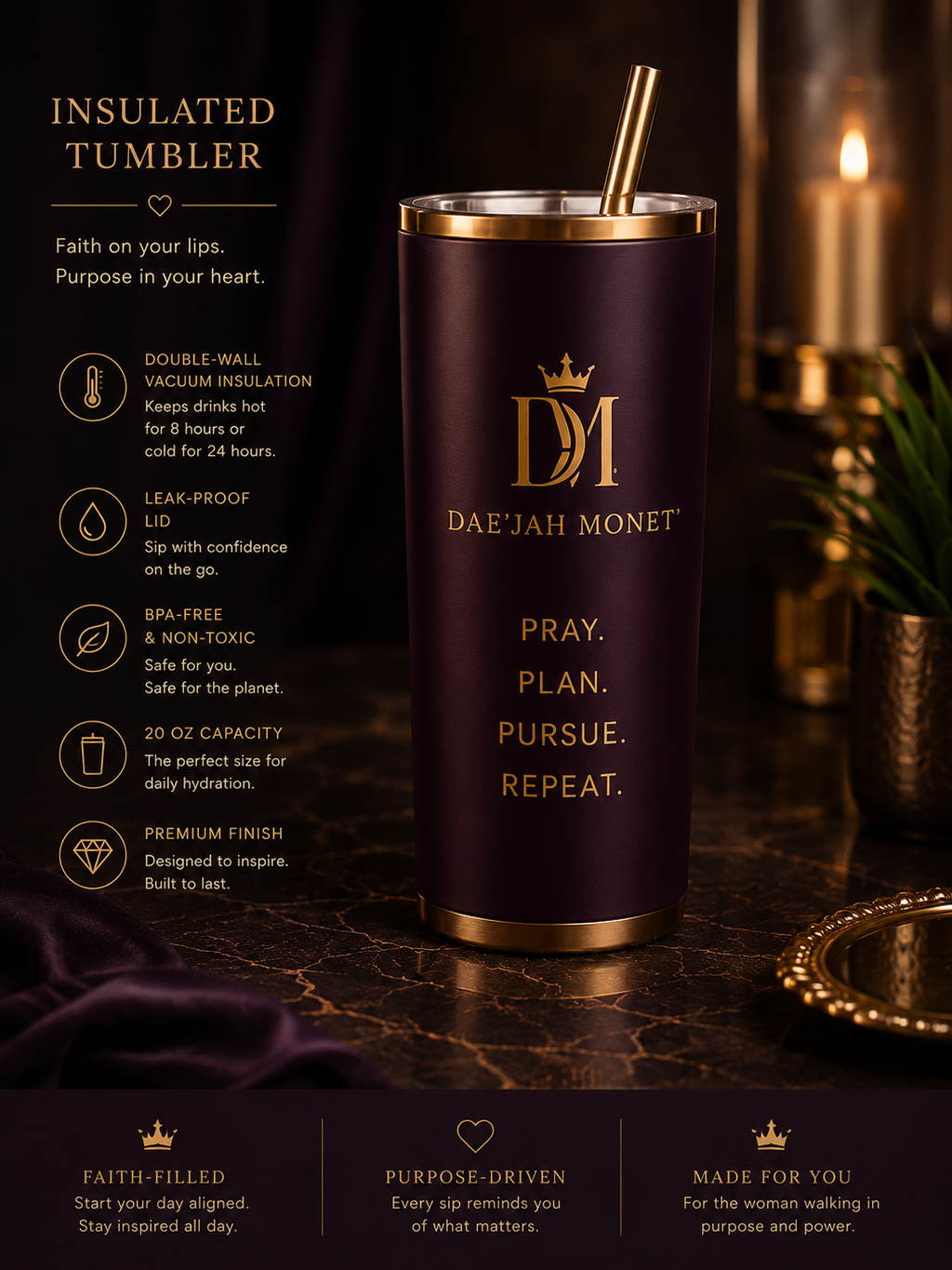 Healing with Passion & Purpose™ 
By: Dae’Jah Monet’