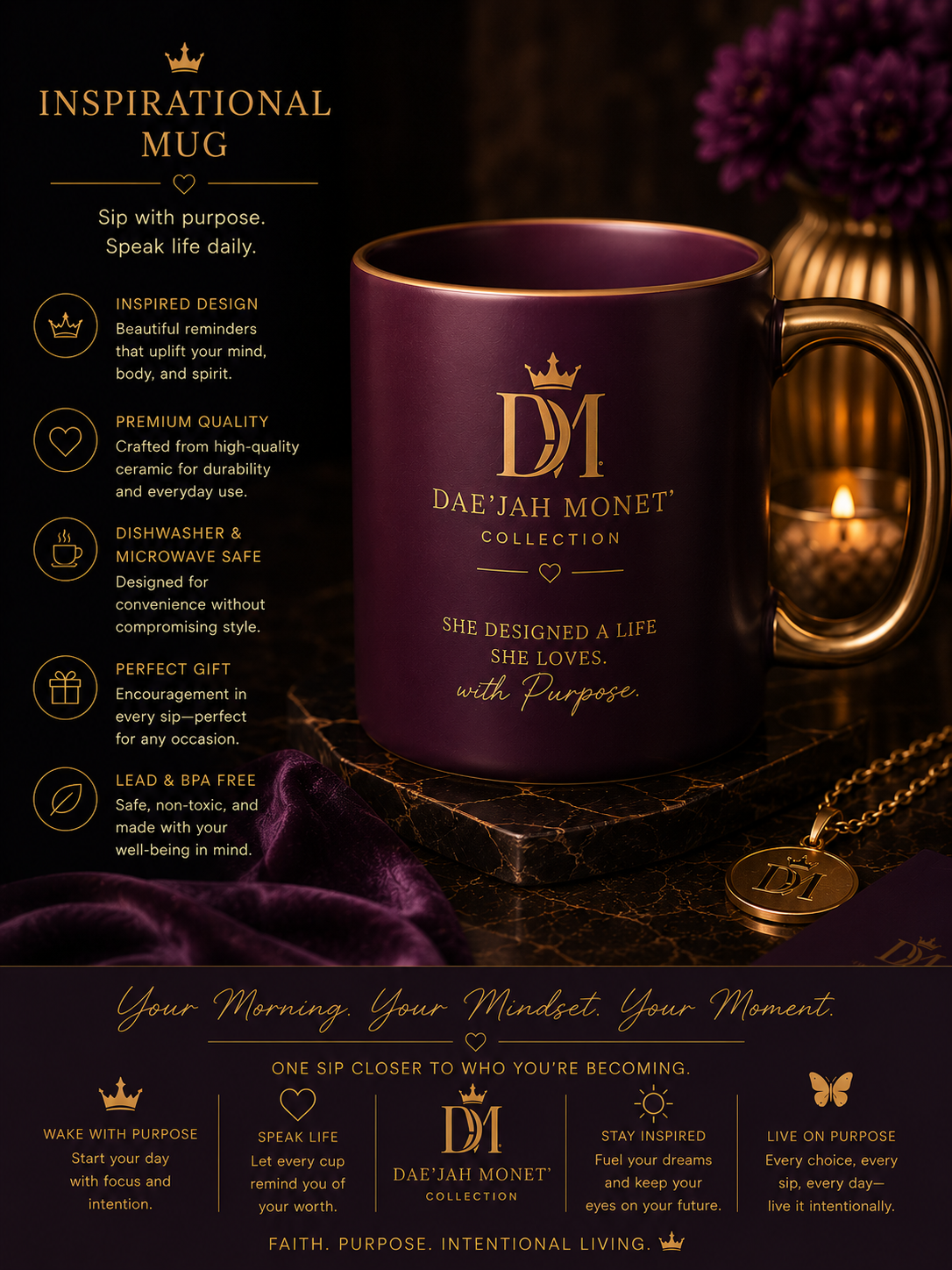 Healing with Passion & Purpose™ 
By: Dae’Jah Monet’