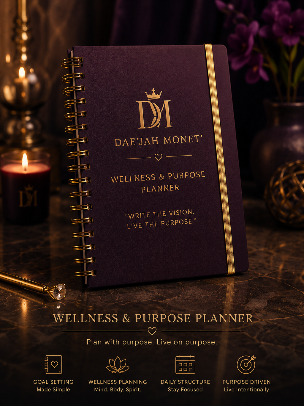 Healing with Passion & Purpose™ 
By: Dae’Jah Monet’