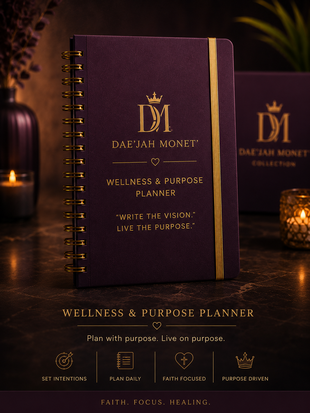 Healing with Passion & Purpose™ 
By: Dae’Jah Monet’