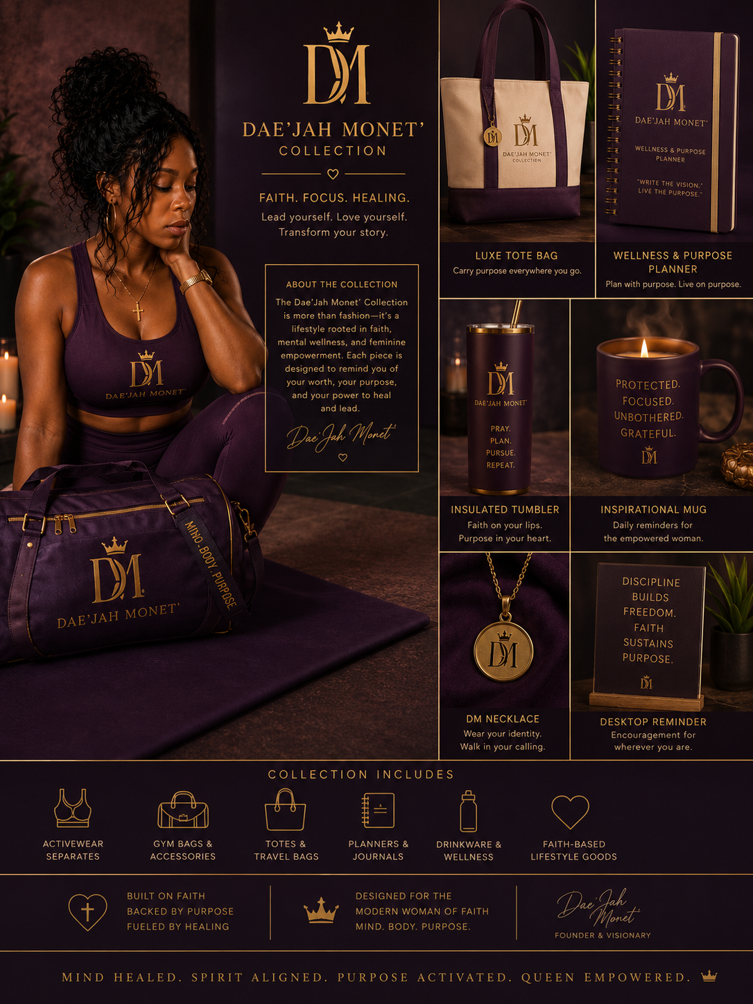 Healing with Passion & Purpose™ 
By: Dae’Jah Monet’