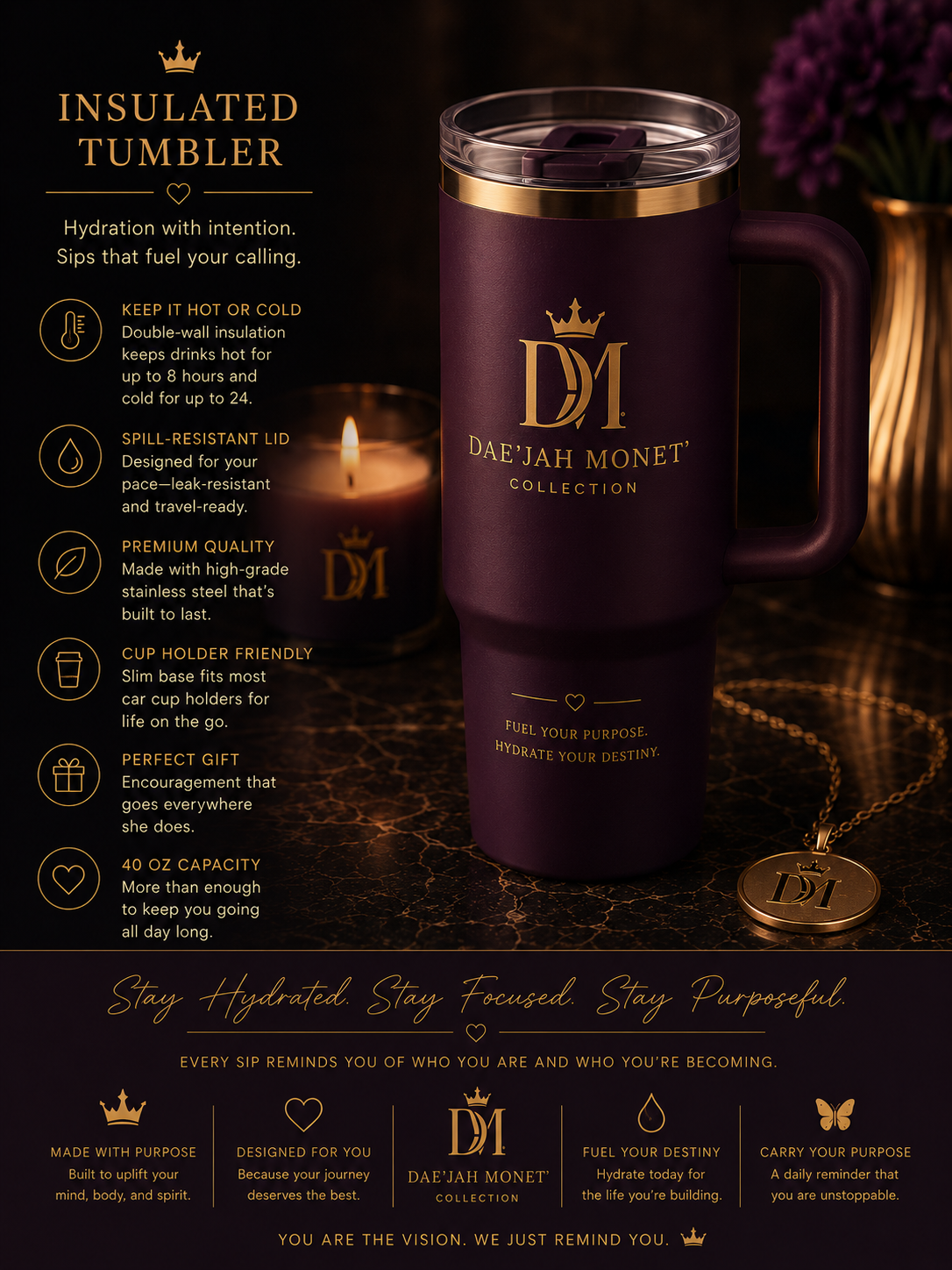 Healing with Passion & Purpose™ 
By: Dae’Jah Monet’